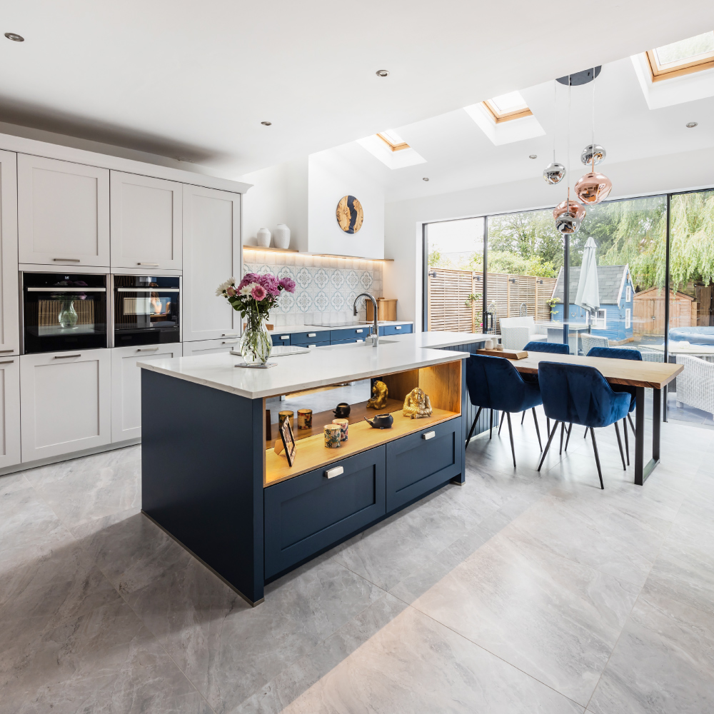 A modern shaker style kitchen