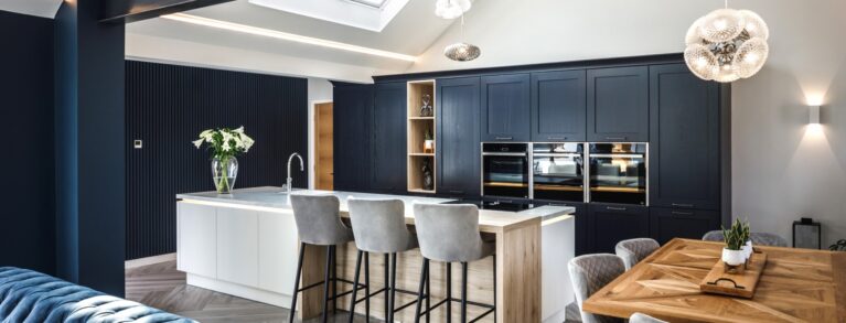 blue kitchen design