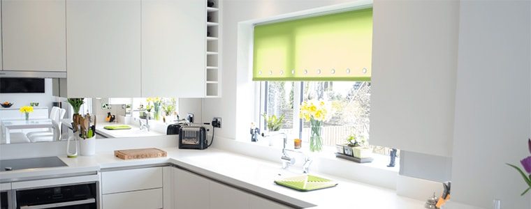 adding bright colours to a kitchen