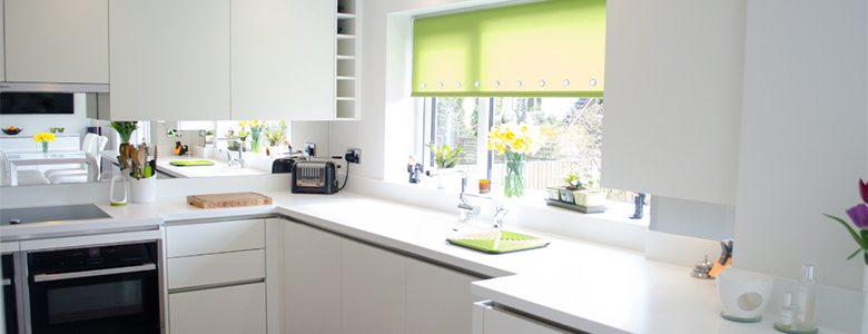 white modern designer kitchen