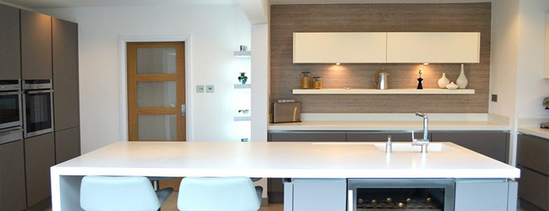 neutral coloured modern kitchen