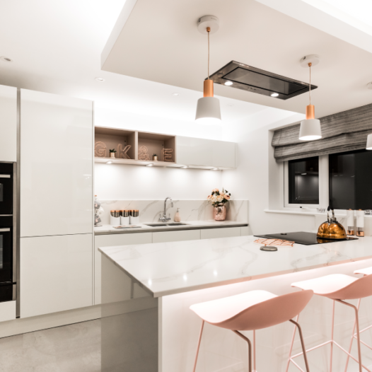 A Stunning Blush Kitchen