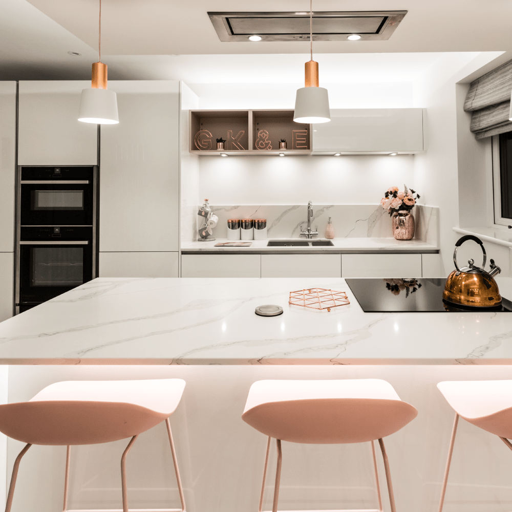 A Stunning Blush Kitchen